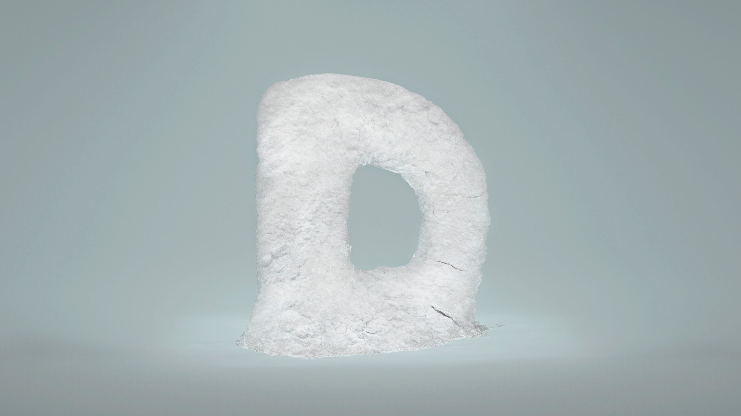 Buchstabe D symbolhaft umgesetzt